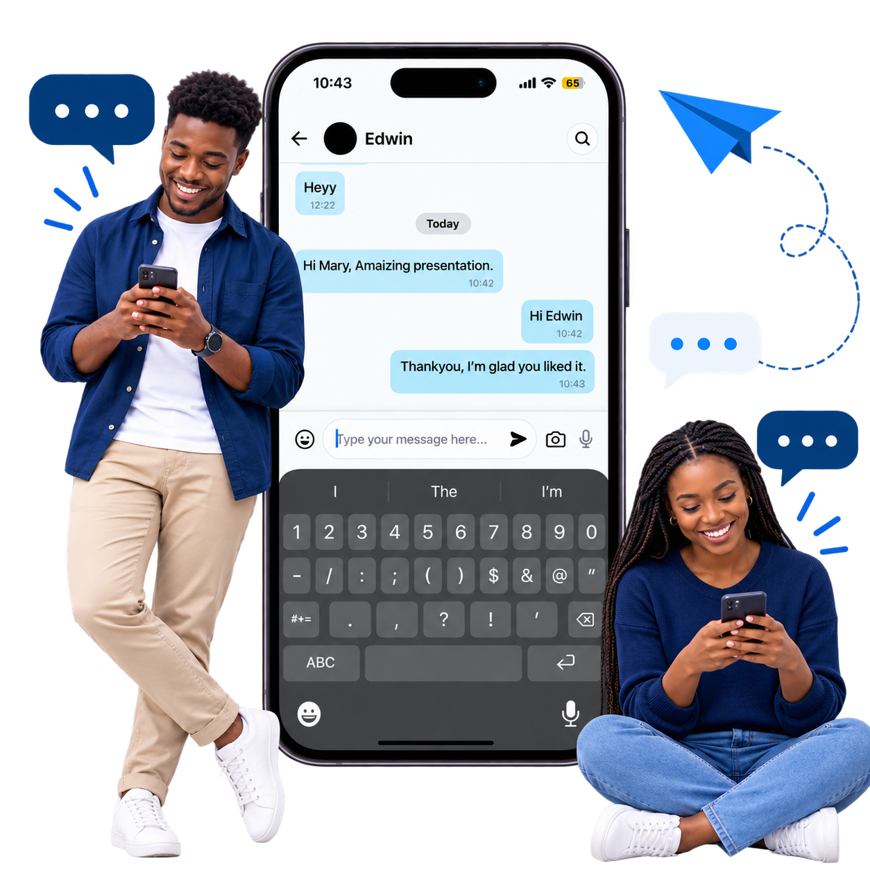 Bendie conversation screen for attendee networking